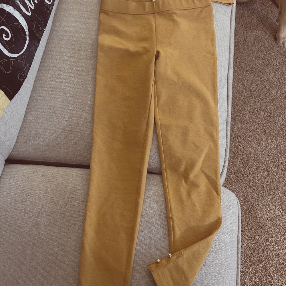 Janie and Jack Size 12 Goldenrod Top & Leggings